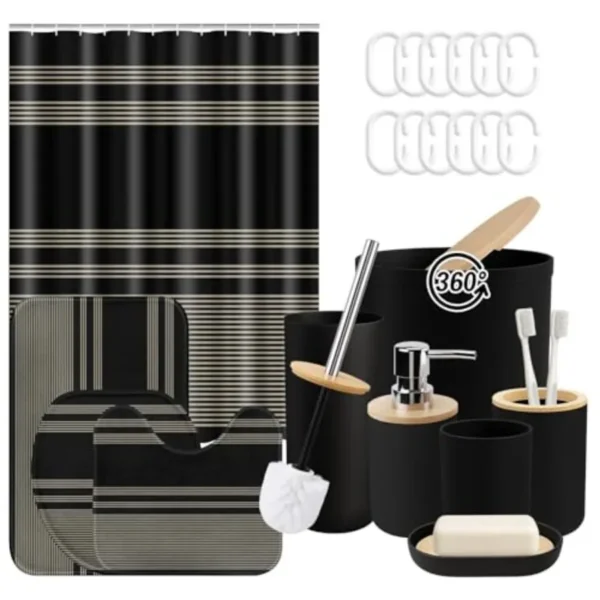 Black Bathroom Decor