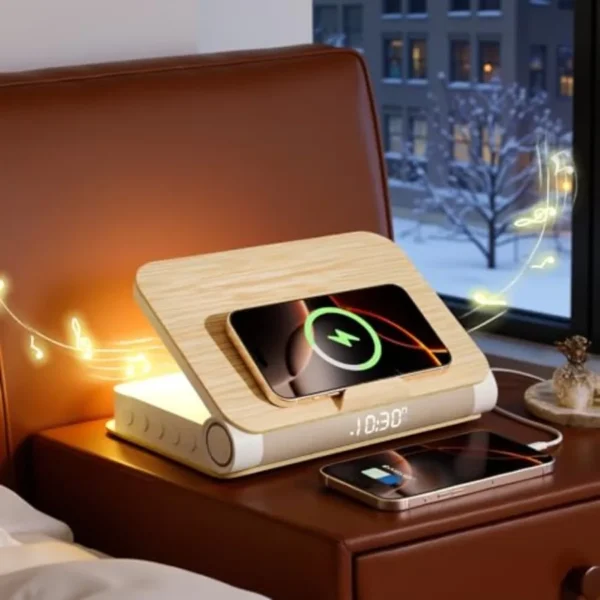 Alarm Clock With Wireless Charger