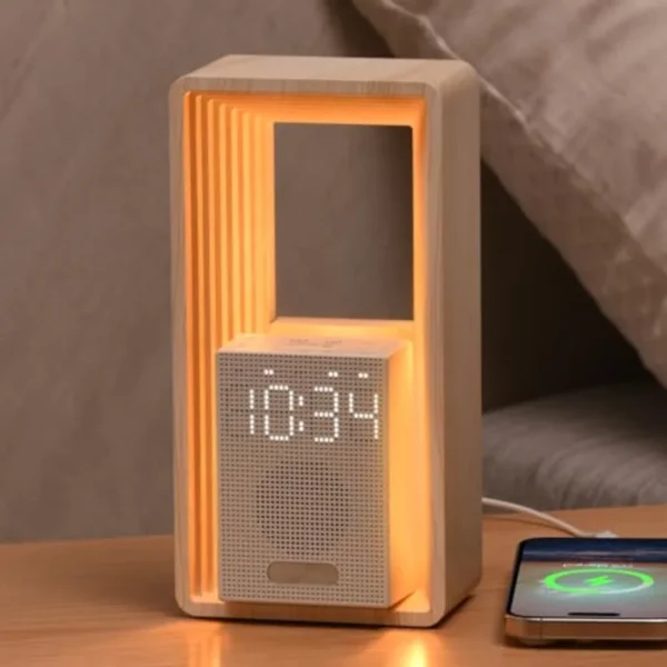 Alarm Clock with Nightlight 9 Sleep Aid Sounds
